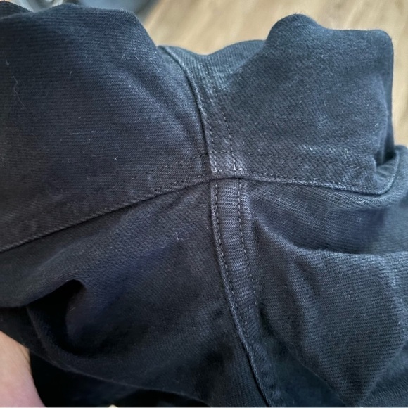 AGOLDE Exposed Zipper High Rise Jeans Black Size 24 - Picture 5 of 7